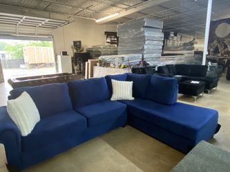 Blue color sectional ,Black,and Gray available