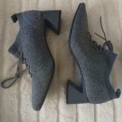 View All Pics / Details .. LADIES  STYLISH  VIVAIA SQUARE TOE HEELED OXFORDS .