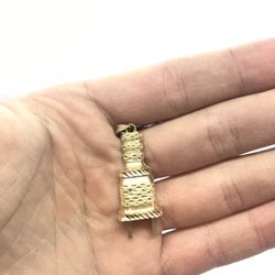 Gold Pendant Plug 10K Solid New 