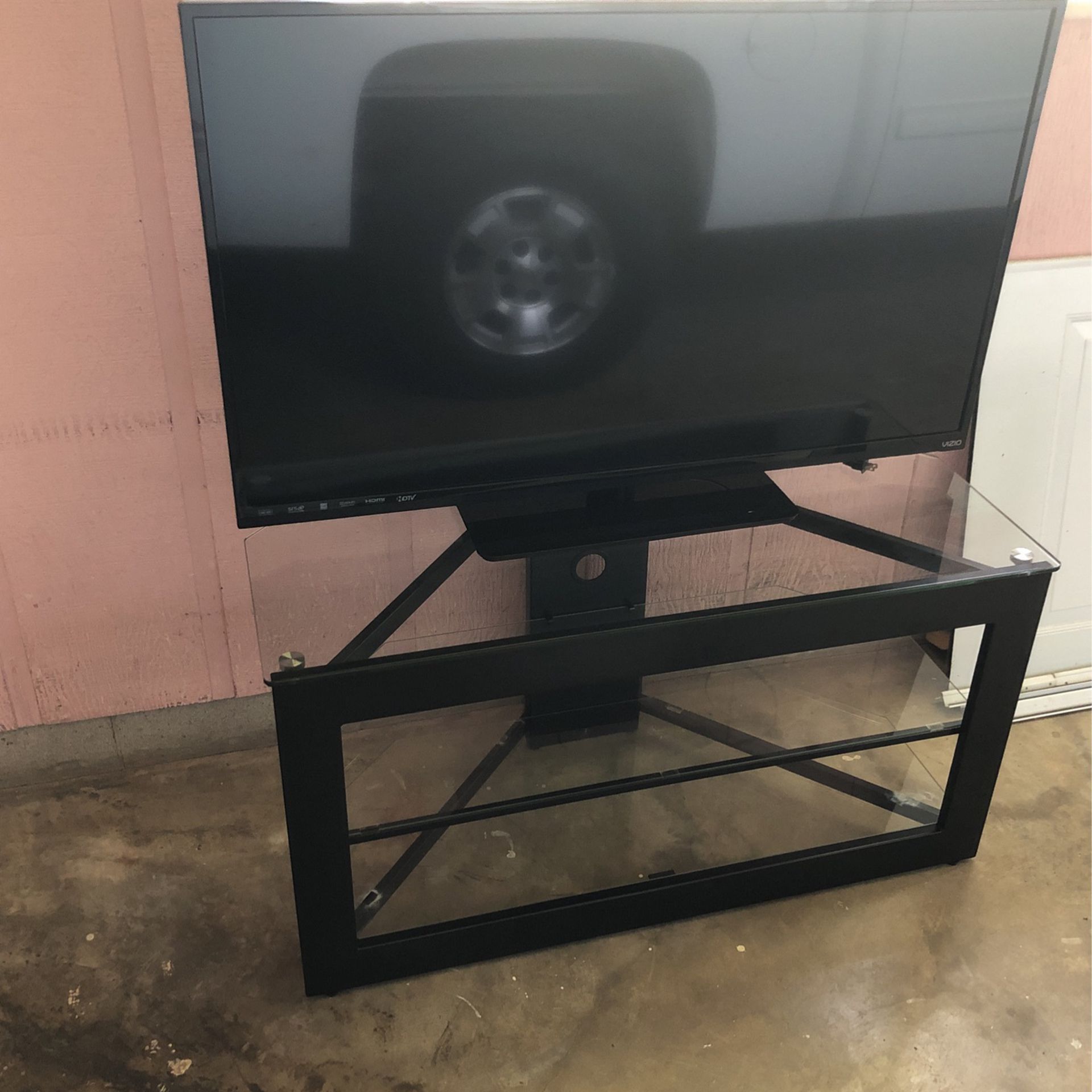 Vizio 47” Non Smart TV With TV Stand