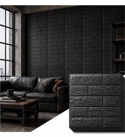 Cismmy 30 Pcs 3D Faux Brick Wall Panels