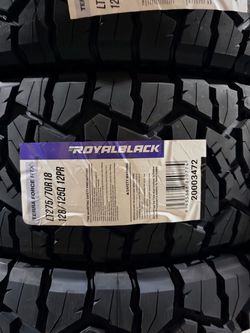RoyalBlack Terra Force RTX LT275/70R18 Tire set of 4