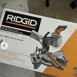 Rigid 18v Saw And Stand-new