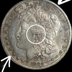 1884 S Morgan Silver Dollar 