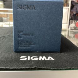 Sigma 17-40mm F1.8 For L Mount