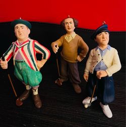 The Three Stooges Golfing Ornaments 2000