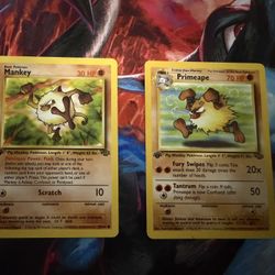1st Edition Manley & Primeape - Pokemon
