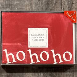 New Box of 12 Holiday Photo Cards & Envelopes