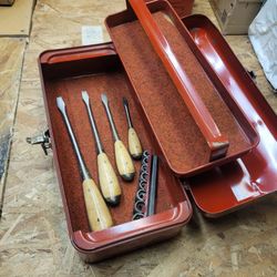 Screwdrivers And Sockets And Tool Box 