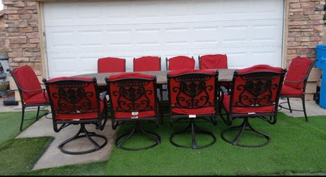 Nice Patio Furniture Iron Heavy 