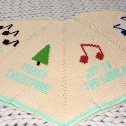 Vintage Crochet Christmas Tree Skirt