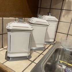 3 Larger Size Cookie Sugar Jars