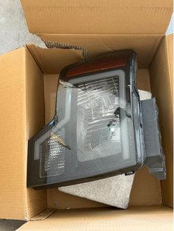 2009-2014 ford f150 headlight assembly with daytime running lights