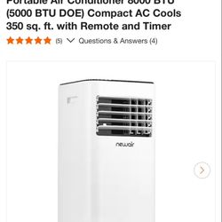 Aire acondicionado portátil Newair 8000btu Newair 