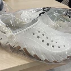 Crocs Echo Clog – Cream/Brown – Brand New in Bag– Size 9m,11w