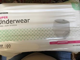 Adult diapers underwear supper  small size 20 to 34 in waist