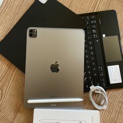 iPad Pro 11” (M2 chip / 2022 model) 4th Generation 128GB with keyboard case and stylus pen