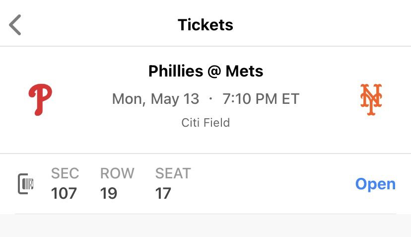 Mets vs Phillies 5/13