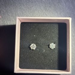 Moissanite was earrings