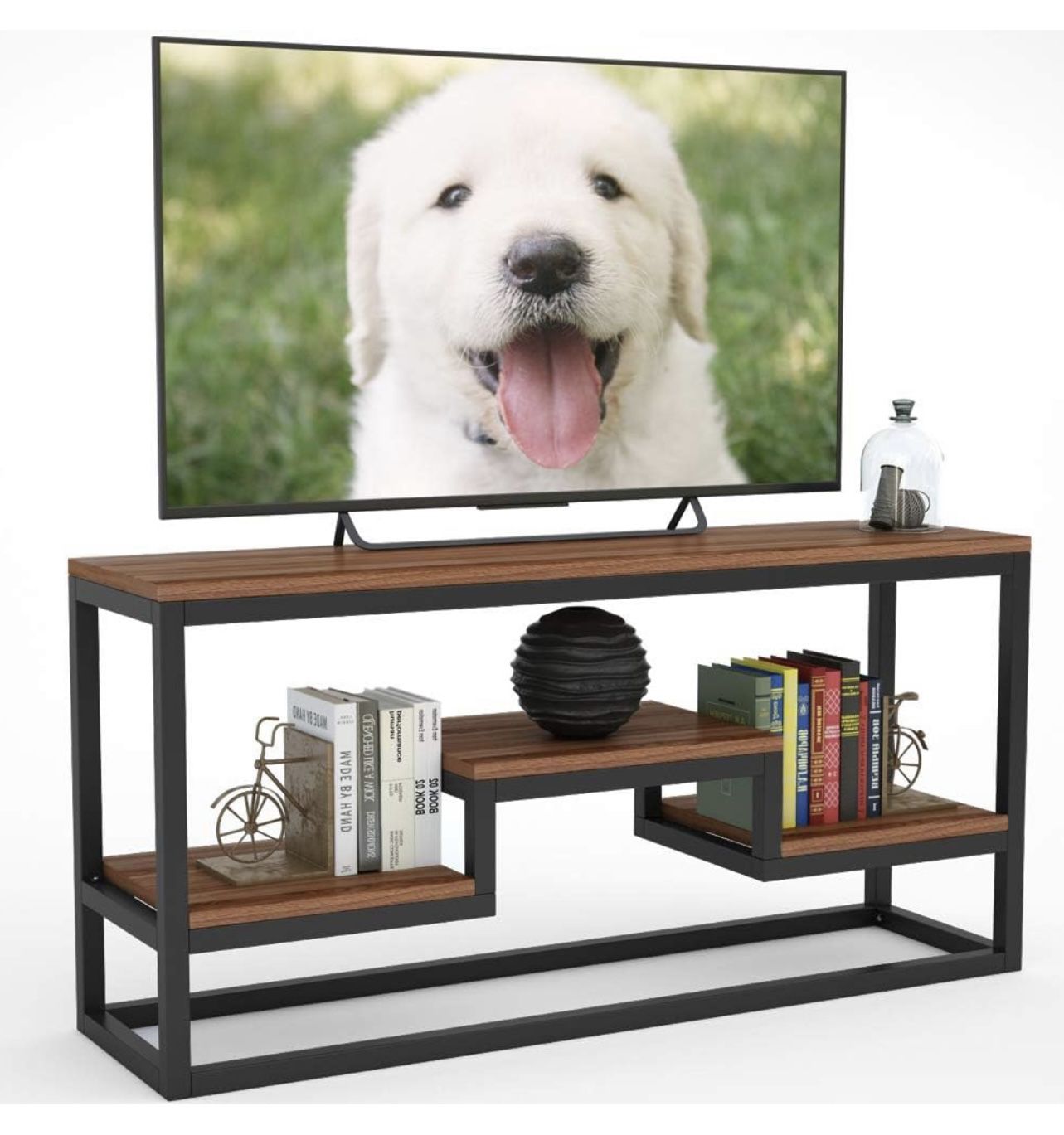 TV/Media Stand for Large 60” TV with 3 Shelves 