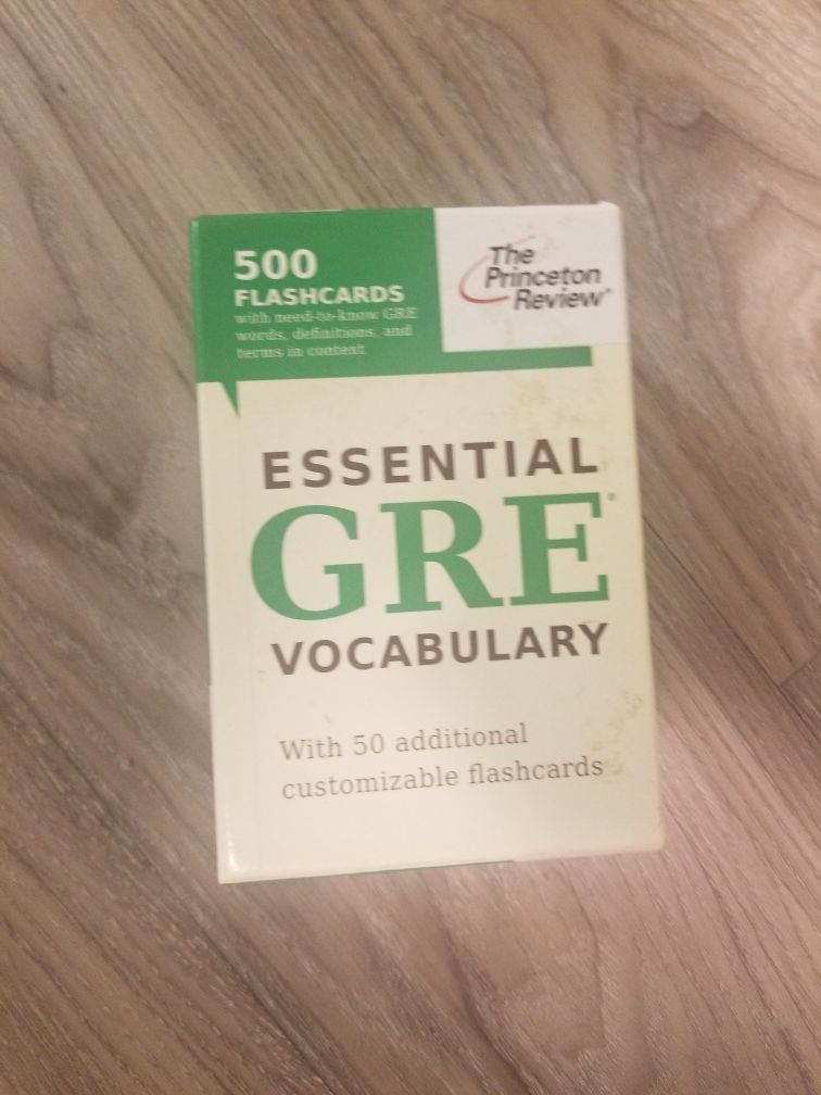 GRE vocabulary flashcards