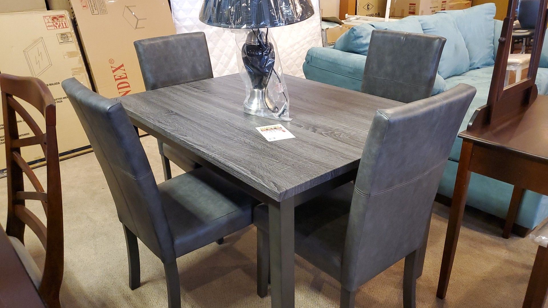 Grey 5pc dining room set