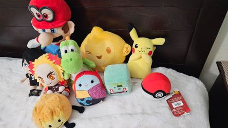 Mixed Plush Toy Lot – Nintendo, Pokémon & More