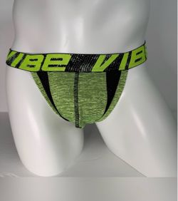 Andrew Christian jockstrap - neon green & black