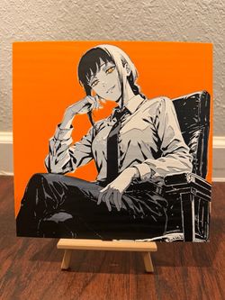 Makima Chainsaw Man 3D Wall Art – Anime Decor