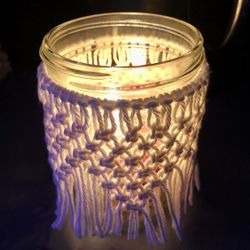 12 Handmade Macrame Candle Holders
