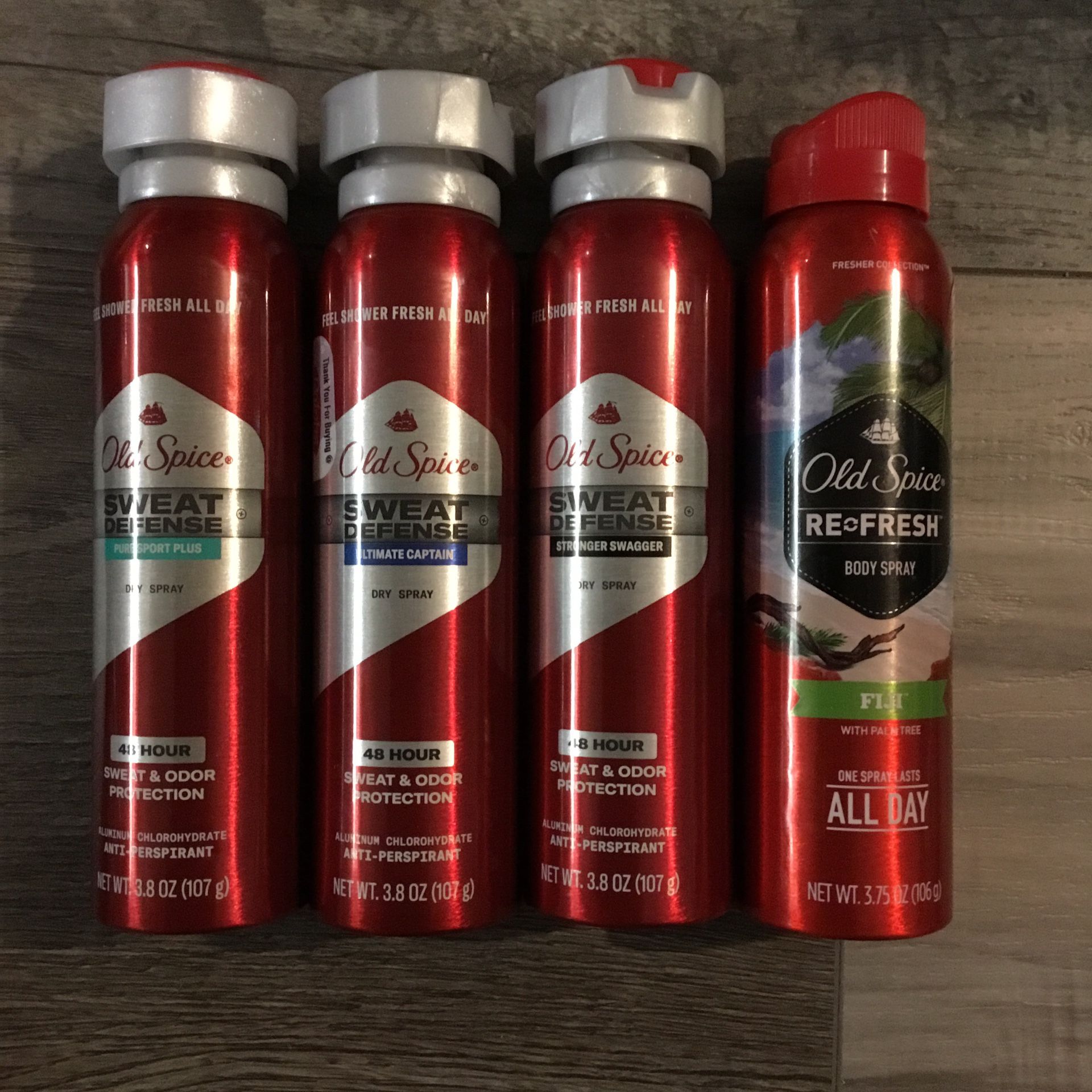 Old spice dry spray $3 each