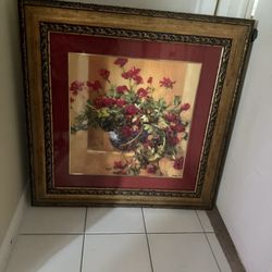 Vintage Cedar Creek Framed Art Floral