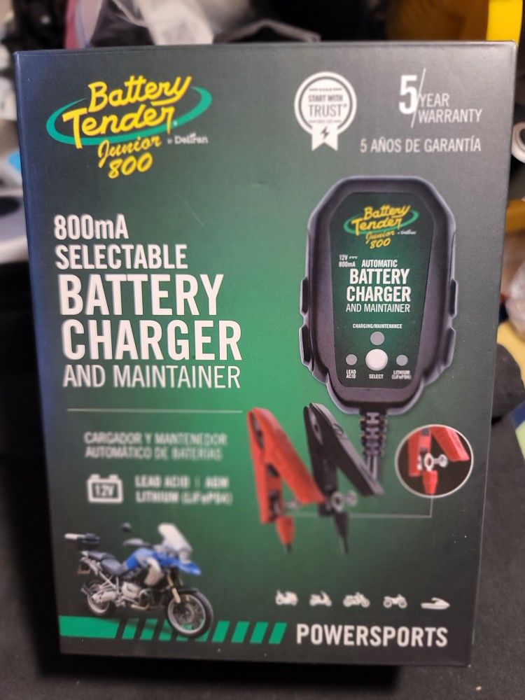 BATTERY TENDER - 800mA 12V Selectable Chemistry Battery Charger
SKU: 022-0199-DL-WH