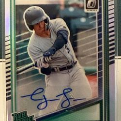 2025 Donruss Baseball George Lombard Jr Rated Prospect Optic Silver Prizm Auto