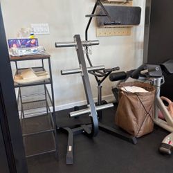 Weight plate and bar rack