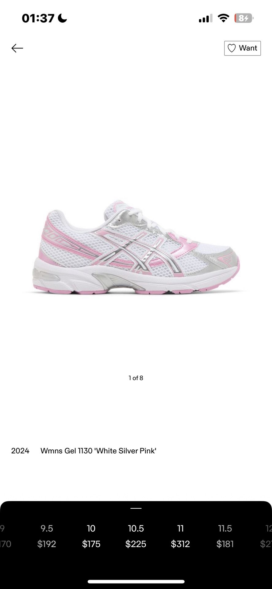 Pink Acics for sale ($180)