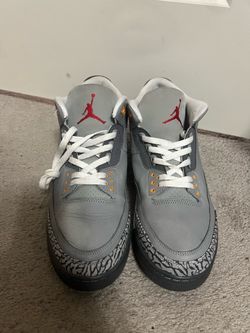 JORDAN 3 COOL GREY SIZE 12