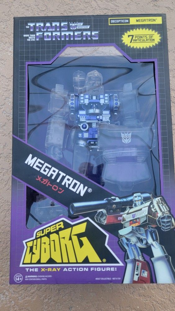SUPER 7 X TRANSFORMERS G1 SUPER CYBORG MEGATRON ( 2019 SDCC EXCLUSIVE )