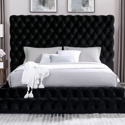 Brand New Black Platform Queen Bed Frame (Available In Eastern King)