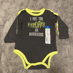 Boys Okie Dokie Bodysuit Size 9M  New Green 