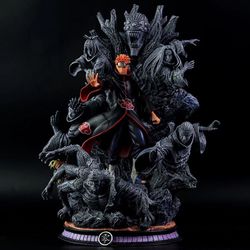 Naruto Shippuden "Six Paths of Pain" statue, featuring Pain surrounded by the other paths on a rock-themed base. 
Characters: Pain (Nagato) and the Si