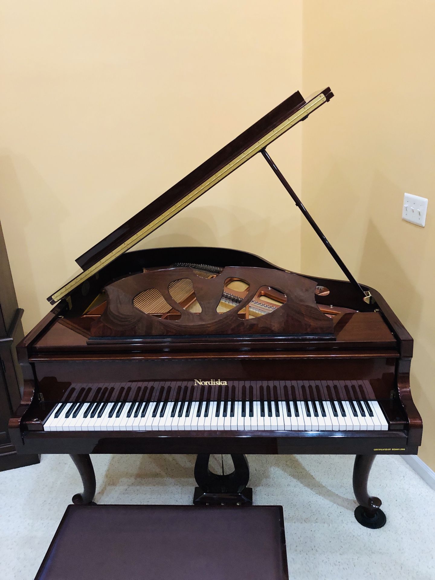 Nordiska Grand Piano for sale in excellent condition. Very motivated to sell