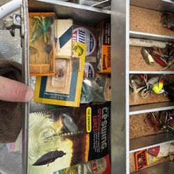 Old School Fishing Tackle Box