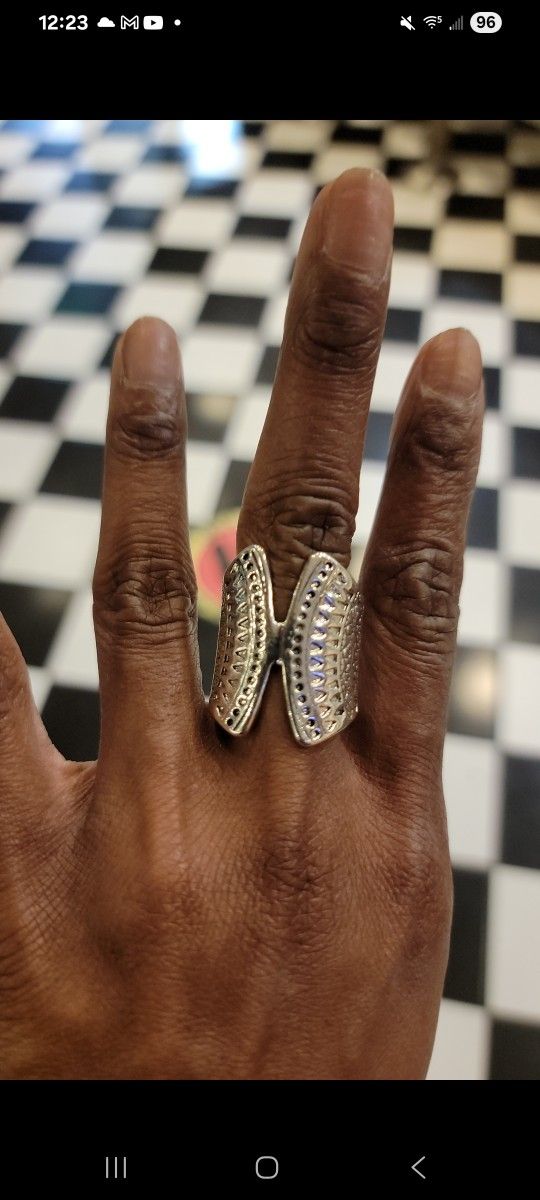 Sterling Silver Tribal Silver Wrap Ring
