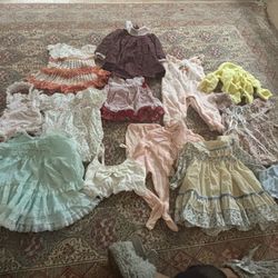 LOW PRICE MOVING- VINTAGE BABY GIRL CLOTHES COLLECTION 