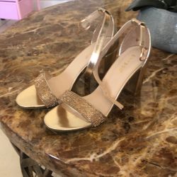 Gold Rhinestone Heels 