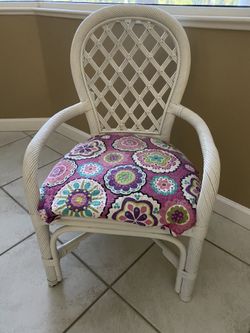 White Rattan Chair