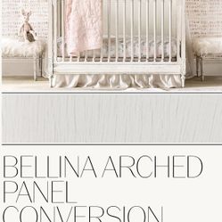 RESTORATION HARDWARE WHITE BELLINA BABY CRIB/ BED 