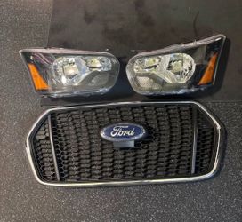 2024 Ford Transit Grill and Headlights