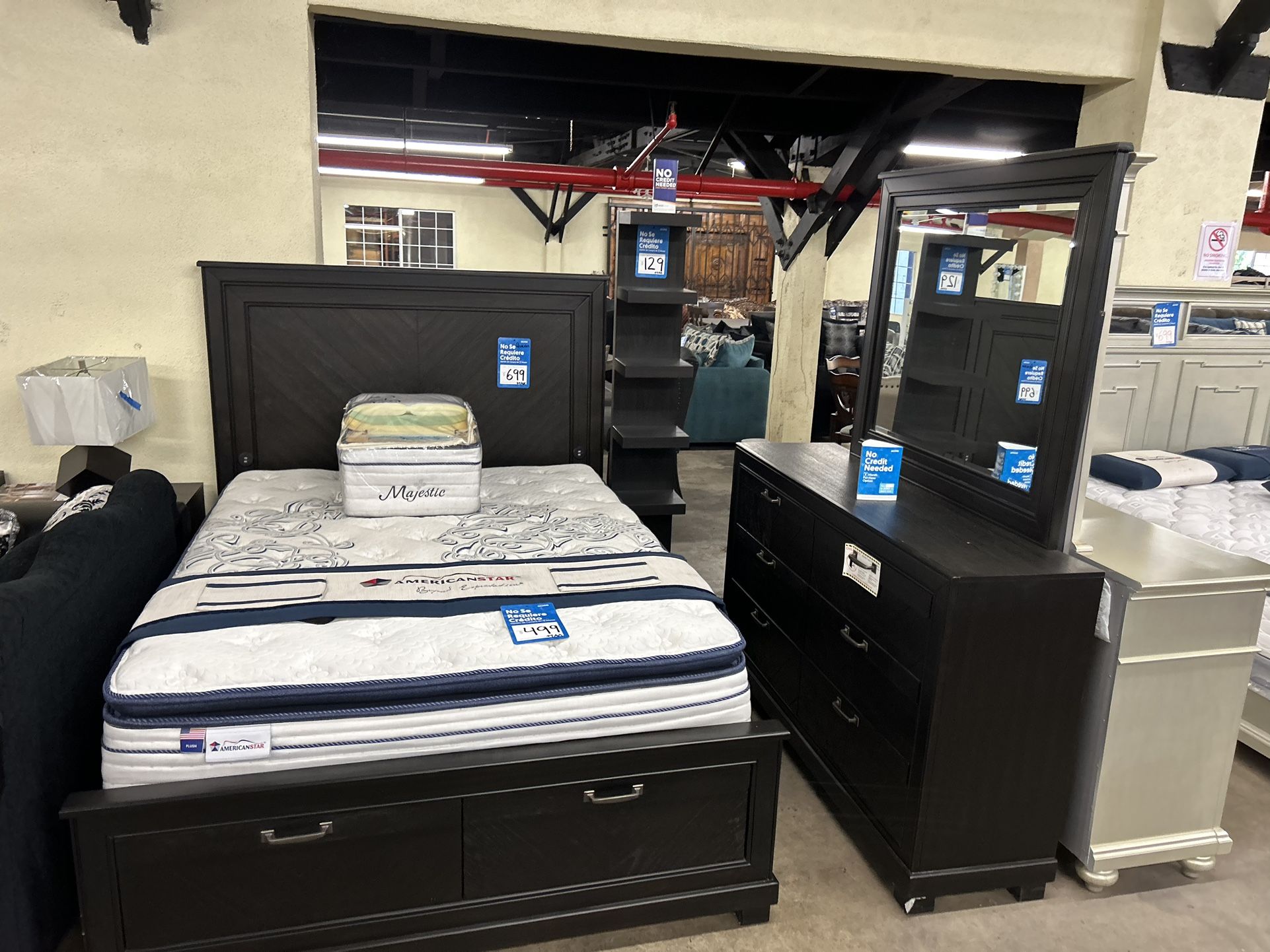 New Bedroom Set With Storage (Snap Or Synchrony Accepted)